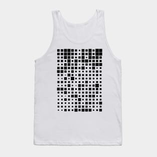 Black And Green Pattern Chessboard Tank Top